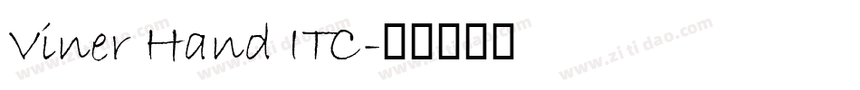 Viner Hand ITC字体转换